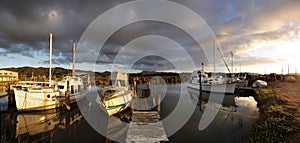 Yachts in the harbor of Coromandel