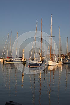 Yachts in harbour