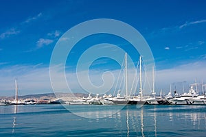 Yachts in the Ionian sea