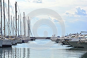 Yachts in Marina, Athens - Greece.