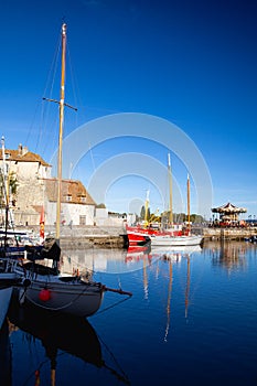 The yachts in port, Honfleur, France