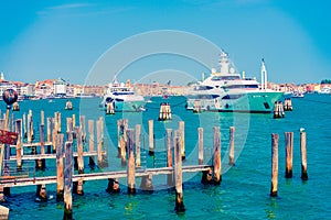 Yachts in Venice, Italy