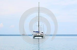 Yacths at nai yang beach