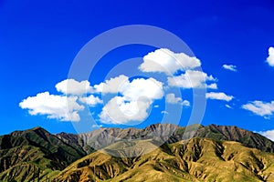 The Yadan landforms and Desert scenery in Tibetan Plateau