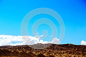 The Yadan landforms and Desert scenery in Tibetan Plateau