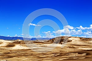 The Yadan landforms and Desert scenery in Tibetan Plateau