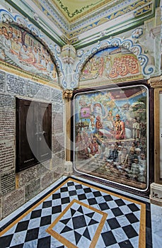 Yagan Purush Shashtri Maharaj ji Painting Inside of Akshar Dery