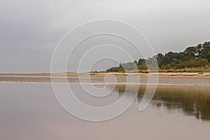 Yagry in Severodvinsk. Unique pine forest. white sea coast. sea tide photo