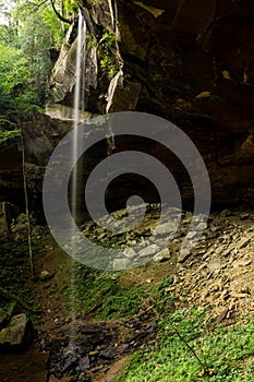 This is  Yahoo Falls in the Big South Fork National River and Recreational Area in Kentucky.