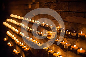 Yak Butter Lamps in Tibet