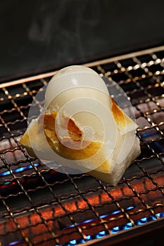 Yaki mochi, grilled japanese rice cake