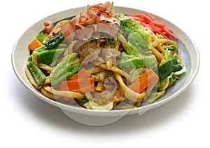 Yaki udon , a kind of  japanese udon noodle dish