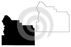 Yakima County, State of Washington U.S. county, United States of America, USA, U.S., US map vector illustration, scribble sketch