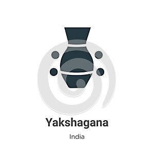 Yakshagana vector icon on white background. Flat vector yakshagana icon symbol sign from modern india collection for mobile photo