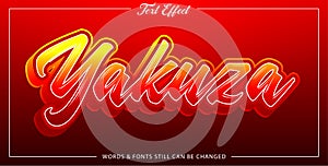 yakuza editable text effect style