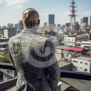 Yakuza Gaze: Tokyo Cityscape from Afar