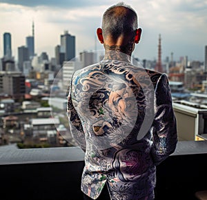 Yakuza Gaze: Tokyo Cityscape from Afar