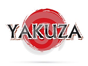 Yakuza text illustration