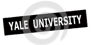 Stamp with text Yale university