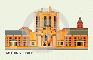 Yale University. Vector Illustration.