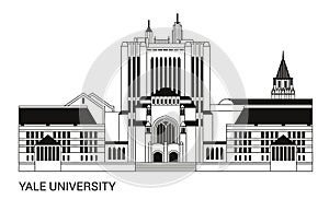 Yale University. Vector Illustration.