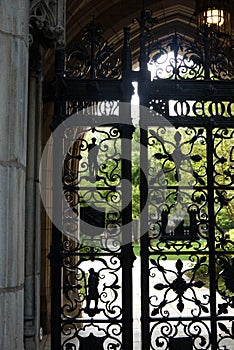 Yale University: wrought iron gate