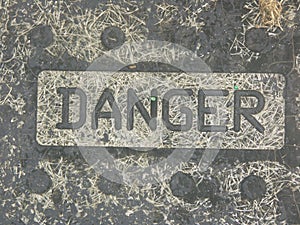 Yaletown loft art- Danger art sign