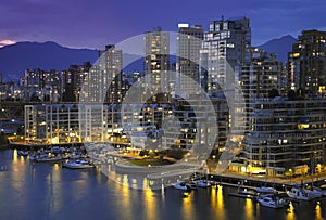 Yaletown waterfront in Vancouver - British Columbia - Canada