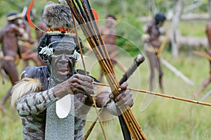 Yali Mabel, chief of Dani tribe, Papua, Indonesia