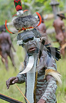 Yali Mabel, chief of Dani tribe, Papua, Indonesia