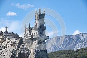 Yalta city, Crimea, castle `Swallow`s Nest`