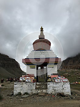Yam Dwar at Outer Kora around Mount Kailash in August in Tibet, China. photo