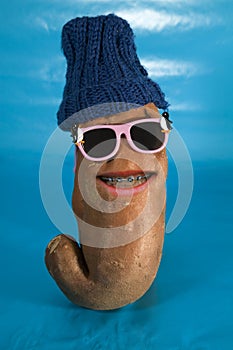 Yam wearing sunglasses