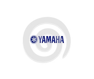 Yamaha logo editorial illustrative on white background