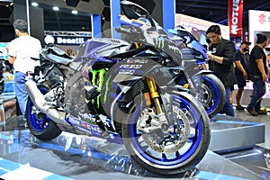 Yamaha r1m motorcycle at makina moto show in Pasay, Philippines