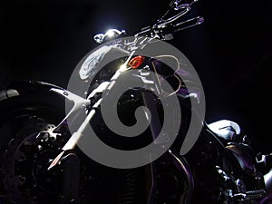 Yamaha VMAX in dark lights.