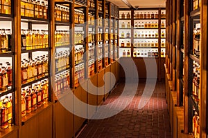 Yamazaki whisky library