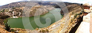 Yambo Lagoon. Andes Ecuador. Indigenous community