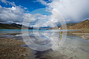 Yamdrok lake in Tibet, China