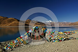 Yamdrok Yumts lake in tibet