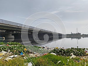 Yamuna River pollution ( polluted River) photo