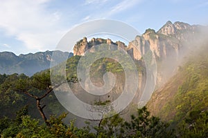 Yan-Dang Hill and blue sky photo