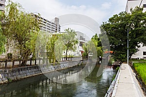 Yanagawa canal for japanese boat tour in Fukuoka