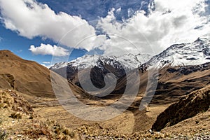 Yanama Pass on the Choquequirao Trek to Machu Picchu, Peru, Southamerica