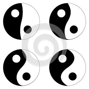 Yang yin, jang jing symbol daoism, transparent yan harmony jin photo