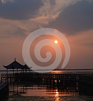 Yangcheng Lake Sunset