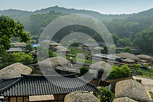 Yangdong Hanok Village or the preserved traditional village in Gyeongju city, South Korea.