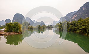 Yanghshuo Shili gallery scenery- Yulong river