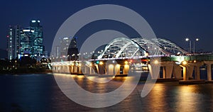 Yanghwa Bridge Night View, Yeouido, Korea