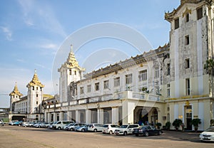 Yangon Central Railway Station in Yangon, Myanmar